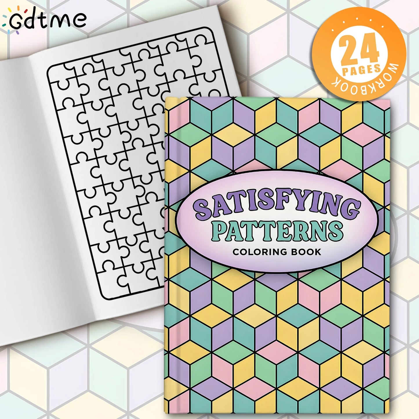 SATISFYING PATTERNS Coloring Book for Adult Relieve Stress Kill Time DIY Painting Drawing Book Kids Educational Toys
