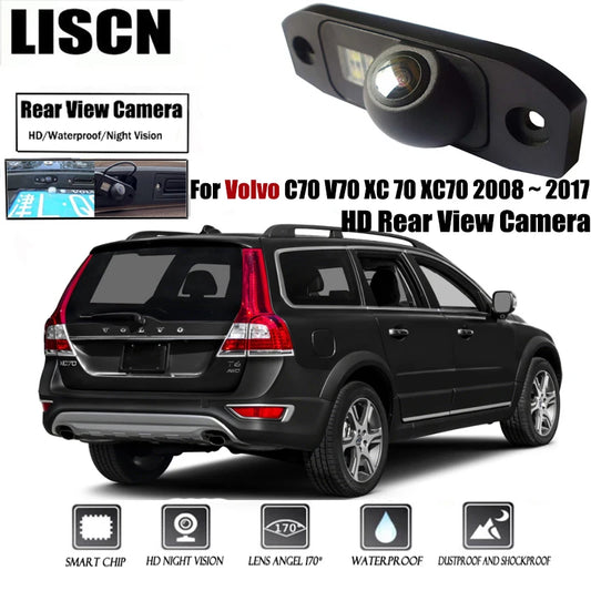 HD Backup Rear Camera For Volvo C70 V70 XC 70 XC70 2008 ~ 2017 Night Vision Waterproof Backup Parking Reversing Camera