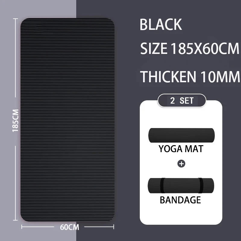 Yoga Mat with A Thickness of 20mm Anti Slip Pilates Fitness Mat Environmentally Friendly Tear Resistant WOMEN'S Yoga Mat