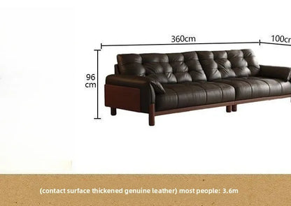 soft bag leather sofa Medieval retro living room small sofa apartment household sala de estar sofás furniture for living room