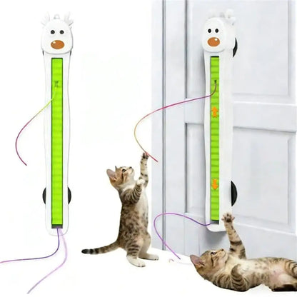 Pet Toys Automatic Flying Rope Interactive Play Toy For Cat Relieve Boredom Pet Toys  Wall-mounted Toy Cat Entertainment Toys