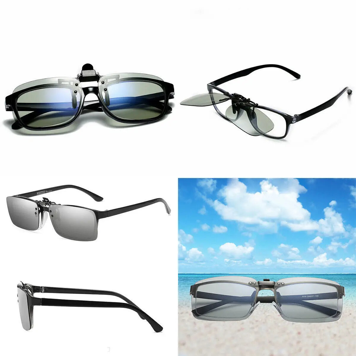 Sunglasses Photochromic Clip-on Sunglasses Fishing Sunglasses UV400 For Sports Water Activities Daily Wear