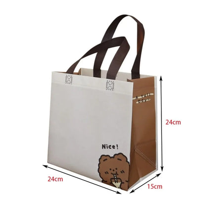 Hot Sale Non-woven Fabric Shopping Bag Trendy Casual Handbag Large Capacity Waterproof Underarm Bag Lady