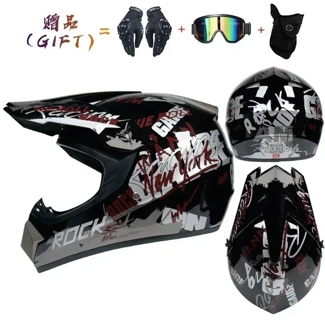 Motorcycle Helmet Full Face Racing Off Road Cross Motorcross Capacete Motocross Cascos Para Motos Mountain Downhill Bicycle DOT