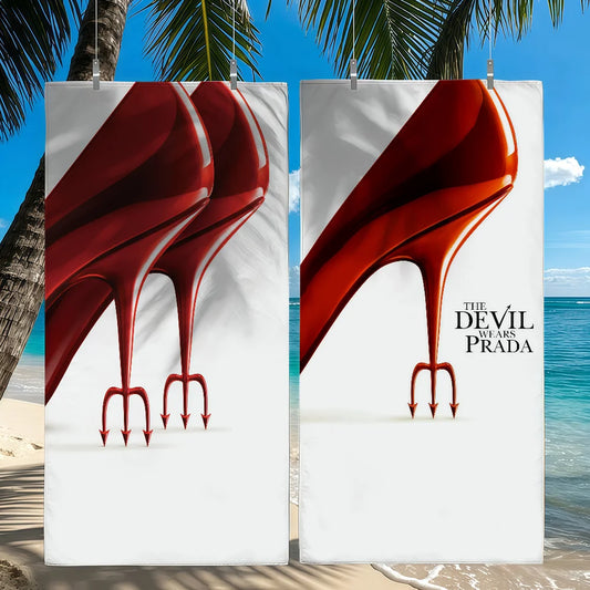 Movie The Devil Wears P-Pa-Prada-S 2 Towel Quick Drying Beach Towels Are Suitable For Swimming Pools Camping Yoga And The Gym