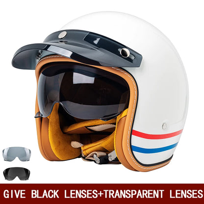 Motorcycle Helmet Riding in Summer 3/4 Helmet 3/4 Half Helmet Men and Women Commuting Traffic Jam Skiing Helmet