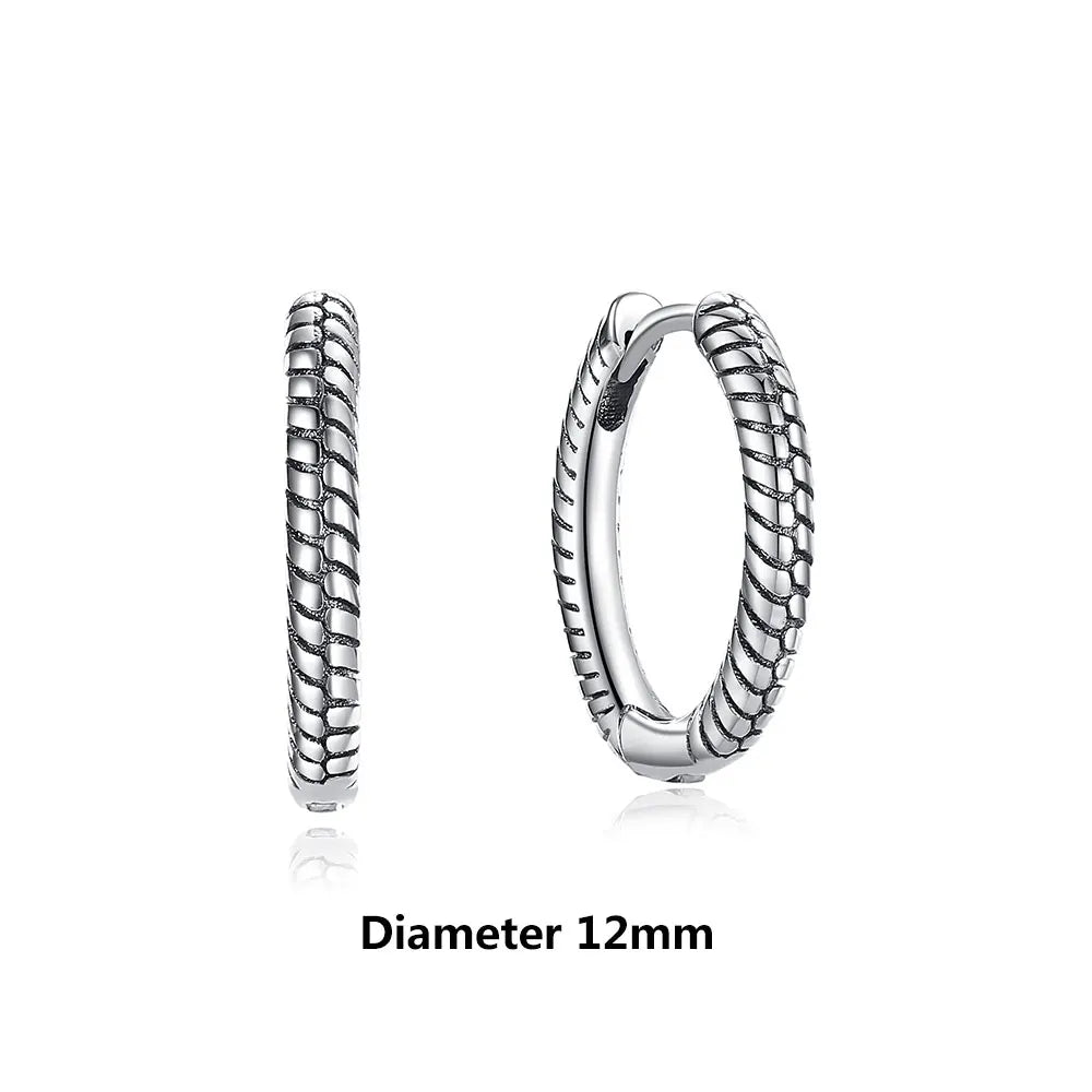 New 2026 Original 925 Sterling Silver Earrings For Women Piercing Hoop Love Heart Earings Rose Gold Wedding Gift Luxury Jewelry