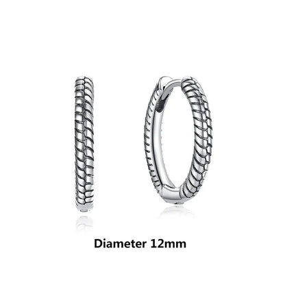 New 2026 Original 925 Sterling Silver Earrings For Women Piercing Hoop Love Heart Earings Rose Gold Wedding Gift Luxury Jewelry