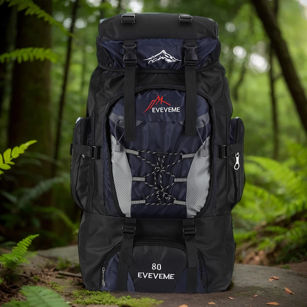 80L wasserdichter Wanderrucksack, Campingrucksack, Trekkingrucksack, großer Reiserucksack für Herren, Outdoor-Sport- und Bergsteigerrucksack