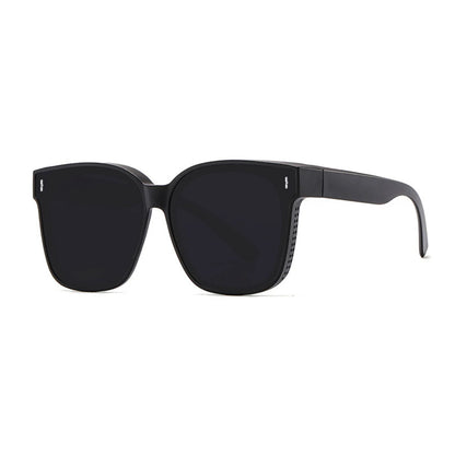 Transfer Sunglasses Unisex Driving Riding Large Frame Square Sun Protection Wrap Around Fit Over Glasses Myopia Specific Goggles