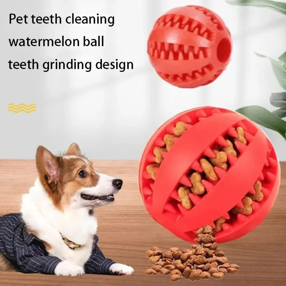 Pet Dog Toy Self-Entertainment Boredom Relief Molar Teeth Leak Food Ball Bite-Resistant Puppy Hide Watermelon Outdoor Dogs Fun