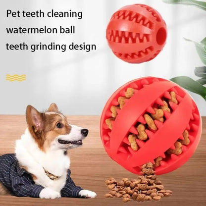 Pet Dog Toy Self-Entertainment Boredom Relief Molar Teeth Leak Food Ball Bite-Resistant Puppy Hide Watermelon Outdoor Dogs Fun