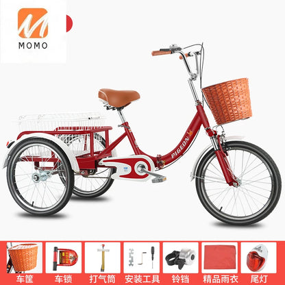 Tricycles for elderly people, pedals, pedals, variable speed bicycles for elderly people, rickshaws for transportation,