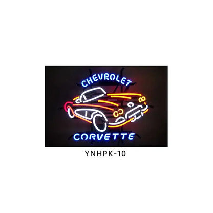 Bar decoration painting Cyberpunk Internet cafe wall LED light hanging painting E-sports room KTV atmosphere Neon light mural