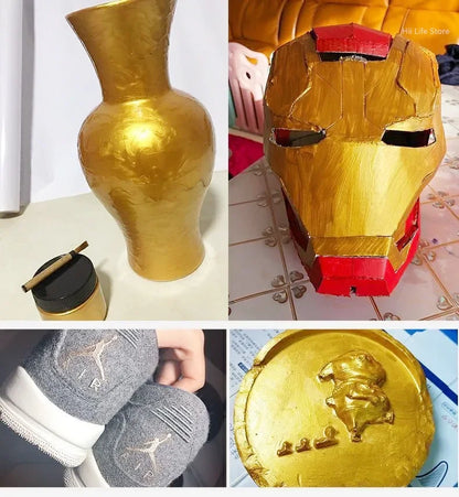 60g Bright Gold Paint, Wood Paint, Metal Lacquer ,tasteless Water-based Paint, Can Be Applied on Any Surface