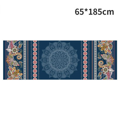 Hot Yoga Mat Towel 185*63cm Printed Yoga Towel Non Slip Fitness Workout Mat Cover for Pilates Gym Yoga Blankets