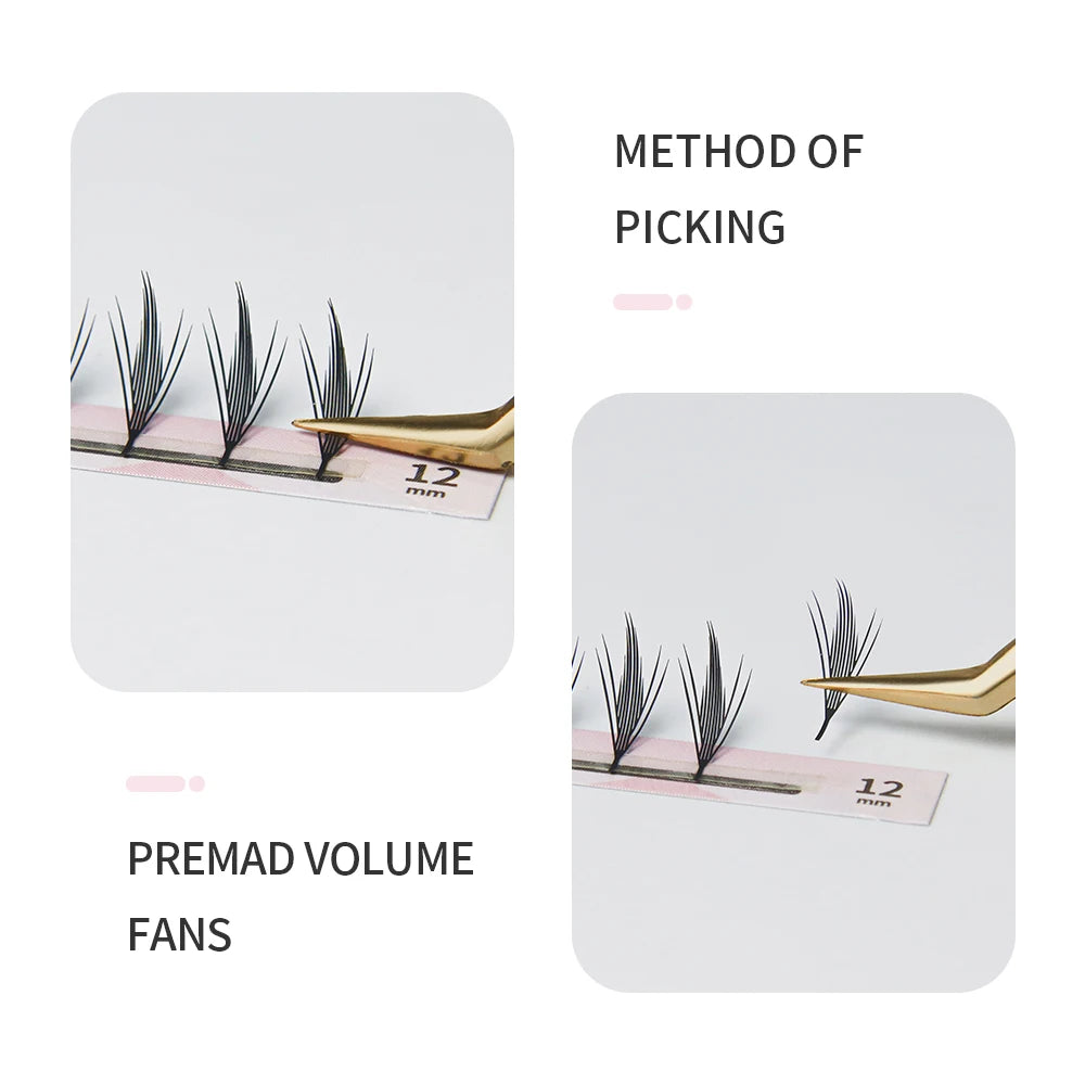 GLAMLASH Comic Spire False Comango Lashes Automatic Flowering Premade Volume Fans Eyelashes Extensions Individual Makeup Tools