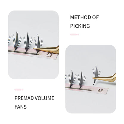 GLAMLASH Comic Spire False Comango Lashes Automatic Flowering Premade Volume Fans Eyelashes Extensions Individual Makeup Tools