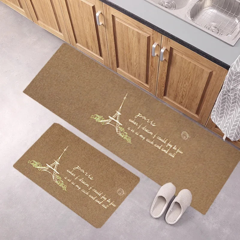 Door Floor Mat Japanese-style Door Mat Rectangle Non-Slip Foot Pad Home Welcome Carpet for Hallway Bath Kitchen Doormat