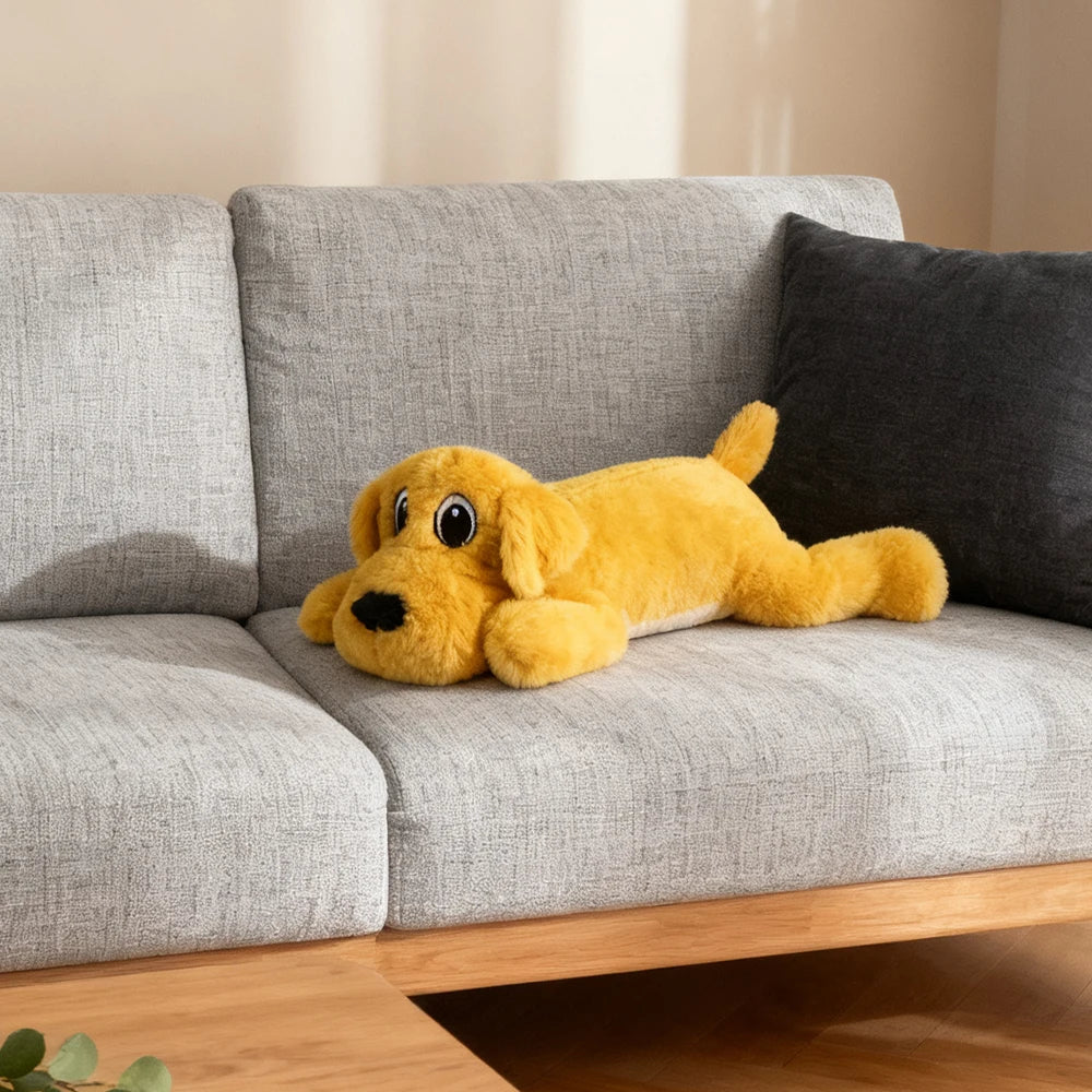 Interactive Soothing Plush Toy for Pets: Double-Layered, Tear-Resistant, Washable, Sound-Making Chew Companion Toy, Suitable for All Dogs and Cats