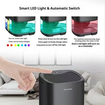 Homefish Portable Mute Air Dehumidifier Moisture Absorber Home Bedroom Office Kitchen Air Dryer Deodorizer Machine EU/US Plug