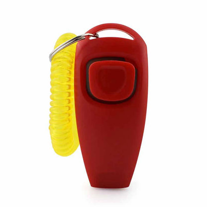 Pet Clicker Dog Training Whistle Pet Dog Cat Training Sound Pet Dog Trainer Assistive Guide With Key Ring Dog Pet Supplies