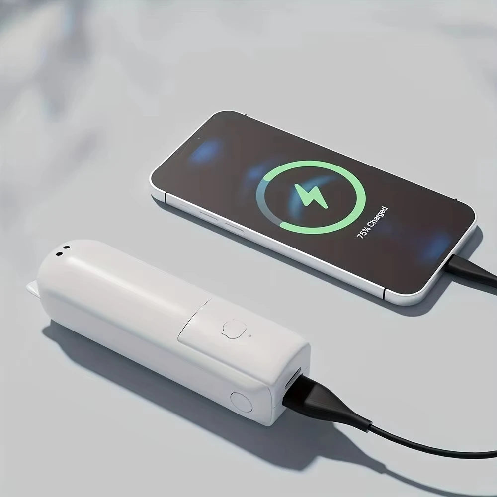 Portable Mini Handheld Fan Small Pocket Fan USB Rechargeable Battery Fan Folding Cooling Hand Fan Mini USB Fan with Power Bank