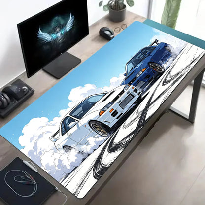 Large Mouse Pad for Car Design Sports Cars Desk Mat Non-Slip Rubber Washable PC Keyboard  Computer PC Office Gaming Accessories