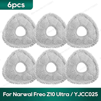 Compatible for Narwal Freo Z10 Ultra / YJCC025 Accessories Roller Brush Hepa Filter Dust Bag Mop Cloth