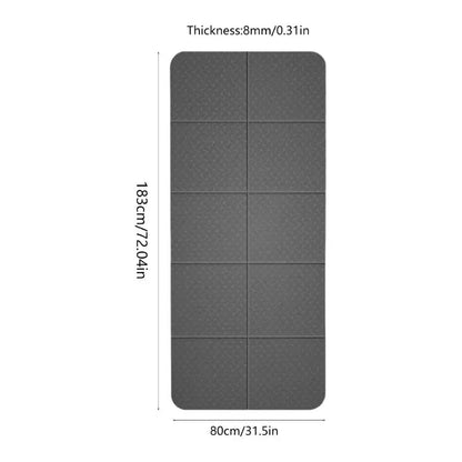 R6FE Fitness Training Pilates Exercise Mat Workout Mat for Women, Travel Yoga Mat