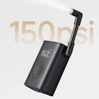 Xiaomi MIJIA Portable Electric Air Compressor 150 PSI, 2000mAh, Tire Pressure Detection, Multiple Preset Mode,LED Light Air Pump