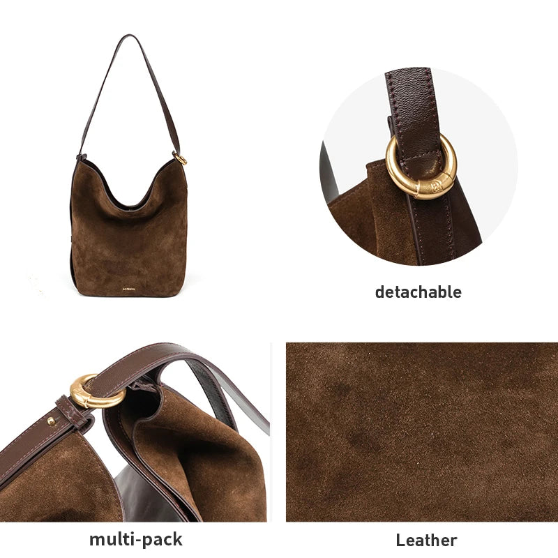 LA FESTIN Original Brand Shoulder Bag Designer Luxury Bag Bucket Bag Crossbody Bag Handbag Women Autumn and Winter Bags