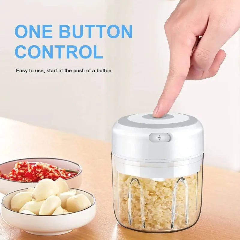 250/100ML Electric Kitchen Food Chopper Mini USB Food Crusher Portable Meat Grinder Vegetable Chopper For Kitchen Household