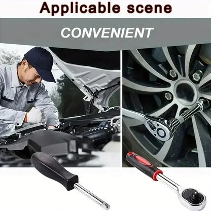 New 46-piece Socket Wrench Toolbox Auto Repair Team Wrench Socket Wrench Ratchet Wrench Set Home