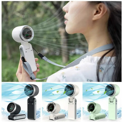 Portable 5-speed Handheld Fan 3600mAh USB Charging High Speed Fan Foldable Desk Fan Outdoor