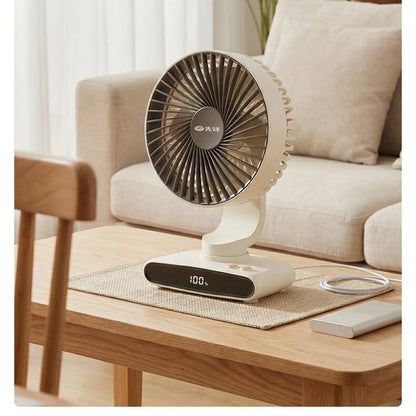 Portable USB Air Circulation Fan, Small Desk Fan with Strong Wind, Quiet Energy-Saving for Home & Office, Durable Long-Lasting