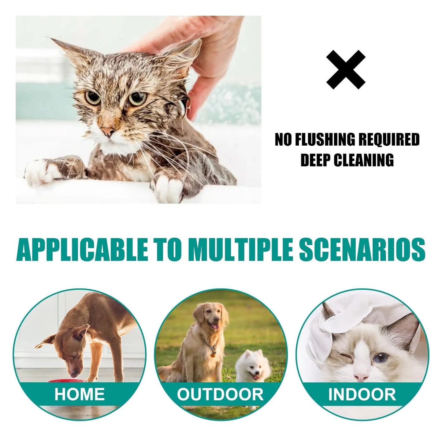 Pet Supplies for Cat Dogs Treats Pet Gloves for Cats and Dogs Bathing and Grooming Easy to Use Just Gently Dry Ideal Pet Wipes