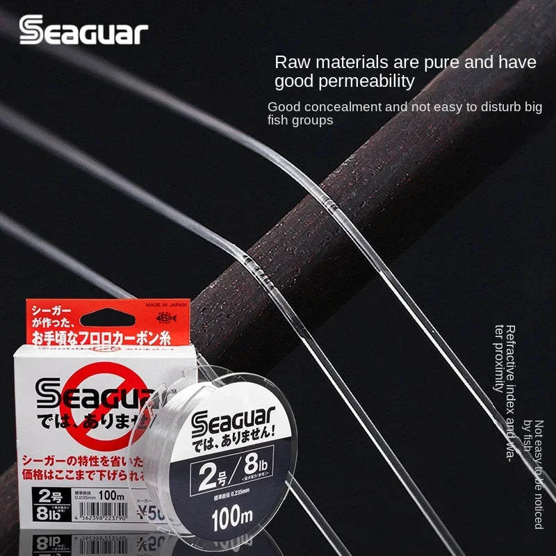Japan Seaguar White Label Fluorocarbon Leading Main Line Subline Danshui Sea Rock Fishing Luya Line