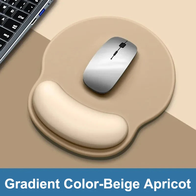 Gradient color mouse pad, comfortable wrist rest, non-slip mouse pad, soft mouse pad wrist rest, computer desktop foam mouse pad