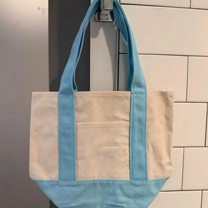 Large Canvas Tote Bag Minimalist Commuter Shoulder Bag Reusable Shopping Tote Fashionable Laptop Sleeve for Women Men Students