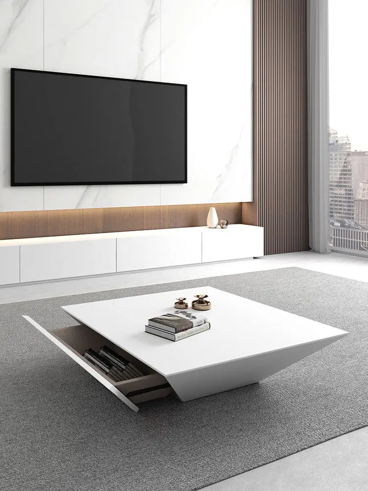 Modern coffee table large furniture, well-designed storage