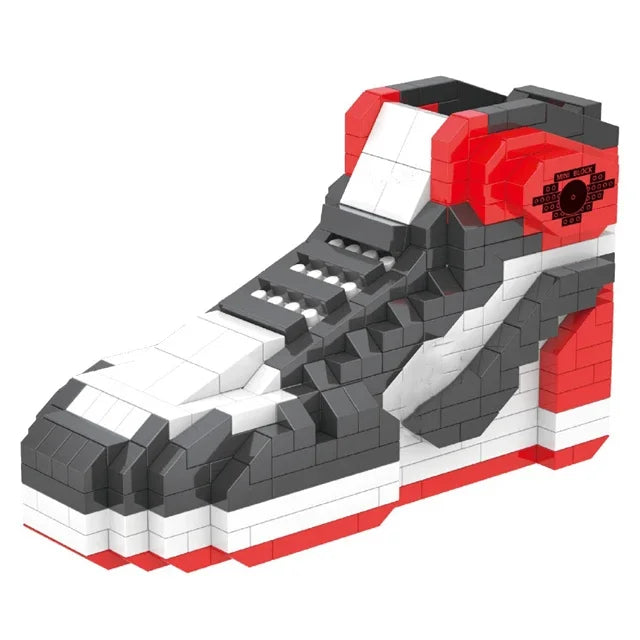 Mini Sports Basketball Shoes Building Blocks Sneakers Model DIY Assembly Bricks Toys For Children Boys Birthday Christmas Gifts