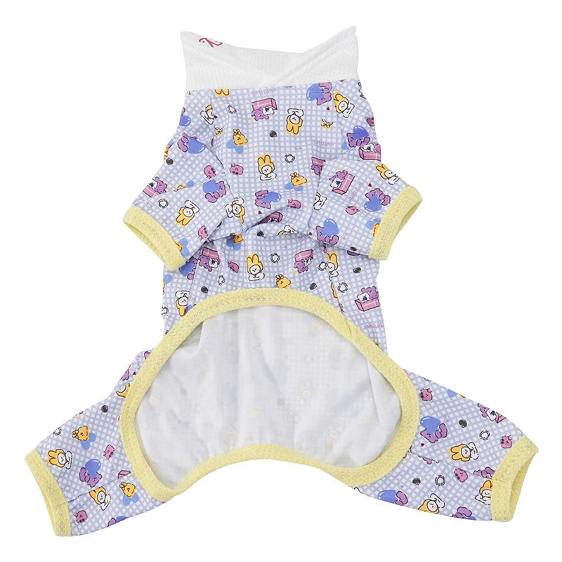 Pet Clothing Cartoon Animals Hearts Small Dogs Four Legged Clothes 2026 Spring Summer Thin Dog Home Clothes