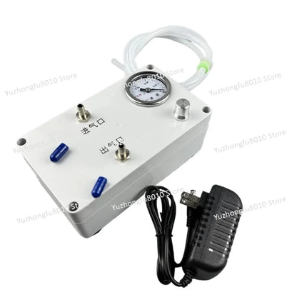 Electric Vacuum Pump with Pressure Gauge - Lab Use for Liquid Extraction, Gas Sampling, Defoaming, Negative/Positive Pressure