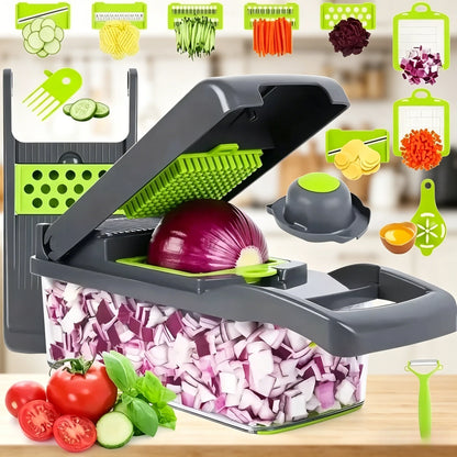 Multifunctional Vegetable Chopper With Handle 14/16 in 1 Kitchen Slicer Dicer Grater Food Cutting Cocina Gadget