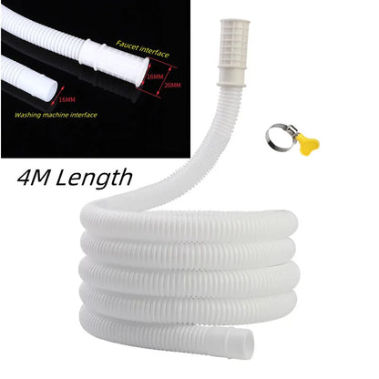 1-4M Washing Machine Draining Hose Plastic Tube Pipe  Extension Drainpipe for Air Conditioner Kitchen Faucet Accessories