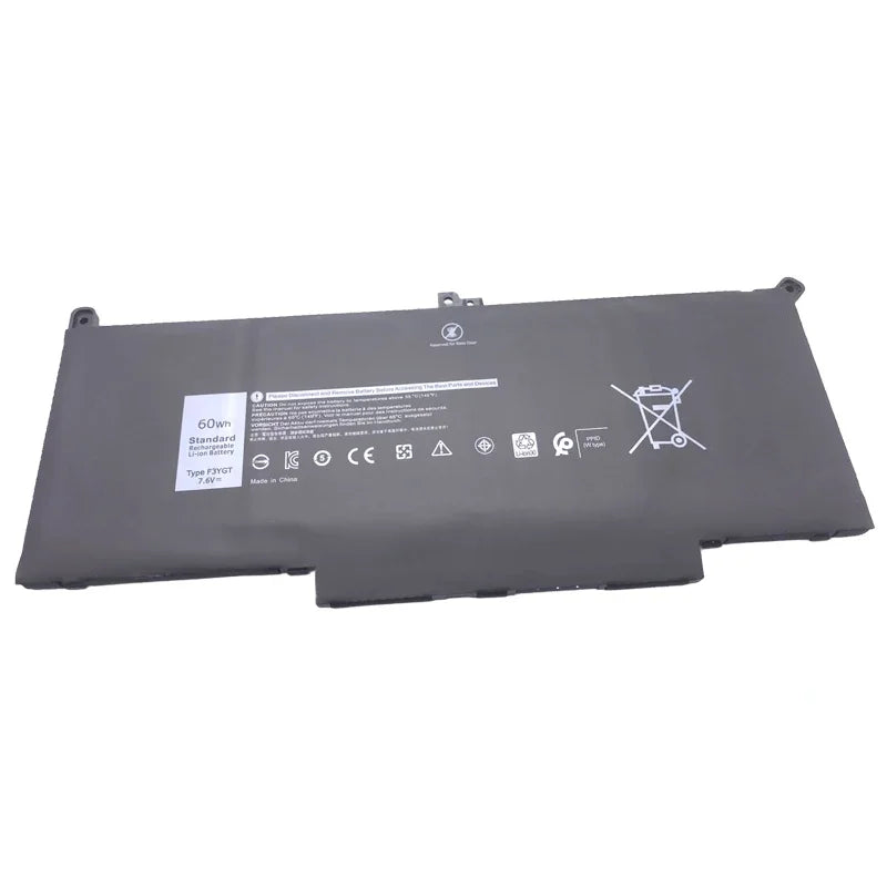 WHOLESALE  New F3YGT Laptop Battery for Dell Latitude 12 7000 E7280 E7290 E7380 E7390 E7480 E7490  DM3WC 0DM3WC 2X39G 7.6V 60WH
