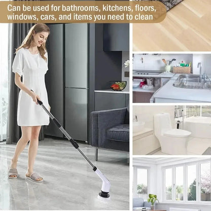 Multifunctional Electric Cleaning Brush Electric Cordless Spin Scrubber Toilet Mops Portable Cleaning Tool For Kitchen/Bathroom/