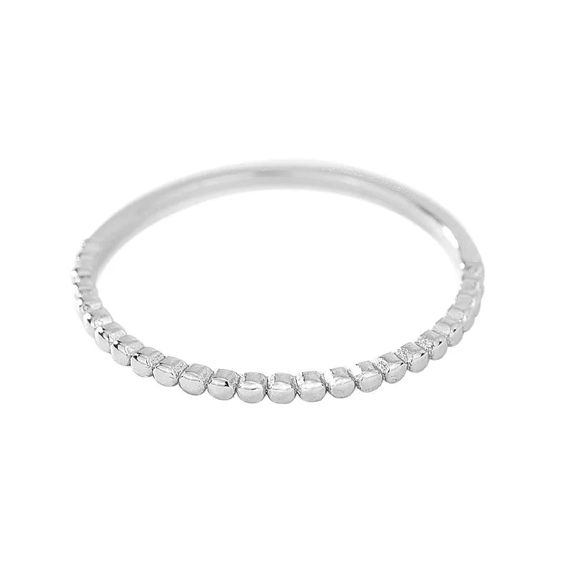 Women Fine Jewelry S925 Sterling Silver Thin Rings Female Korean New Arrival Simple bague bague femme anillos de plata Lady Gift