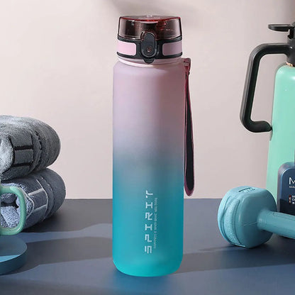 Gradient Water Bottle - 1000ml/600ml/750ml Capacity Outdoor Camping Gym Suitable Holiday Gift Birthday